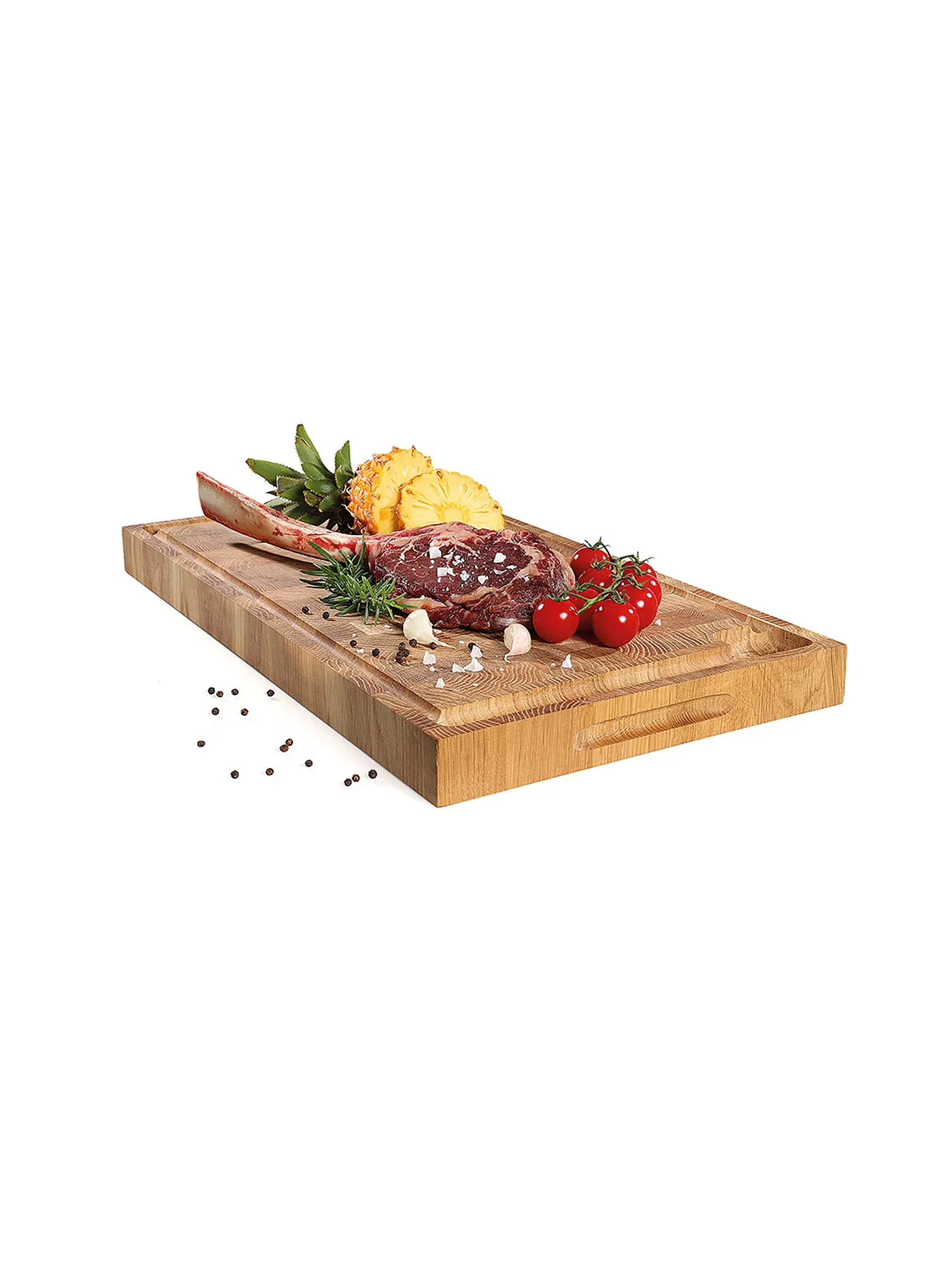 ZASSENHAUS | Hackblock aus Stirnholz Eiche 54x30cm | 